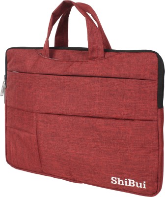 SHIBUI Waterproof and Multi-Pocket Laptop Sleeve Handbag Laptop Bag(Red)