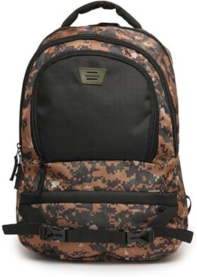 MiGear 1 Year Warranty Big Walnut Camo Stylish College and Laptop Bag(Brown)