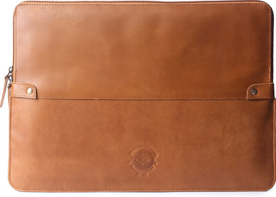 The Leather Warehouse Handmade macbook pro 13 case leather , macbook pro 16, compatible with 13 inch laptops , with space inside for credit card Laptop Bag(Tan)