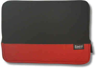 Saco MacBook Sleeve 13-14 Inch Laptops | Shockproof Waterproof Laptop Envelope | Laptop Bag(Red with Black)