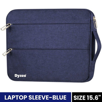 Dyazo Plus Office Laptop Sleeve Case Cover With Handle For All 15-15.6 Inch Notebooks Laptop Bag(Blue)