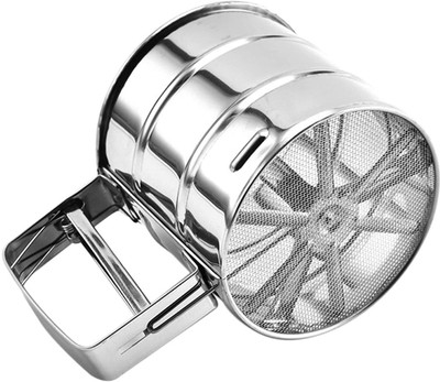 DARDRIS FLOUR MANUAL SHIFTER ATTA CHANNI Collapsible Strainer(Silver Pack of 1)