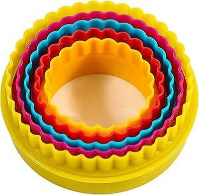 Husaini Mart HUSAINI MART | Cookie Cutters Shapes - Pack of 5 Round Shape Biscuit Cutter Set Cookie Cutter(Pack of 5)