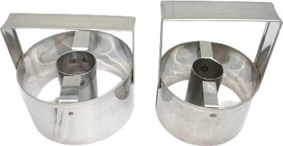 UK Baker Stainless Steel Donut Cutter Duo - (3 x 4 and 3.5 x 3.5) inch Cookie Cutter(Pack of 2)