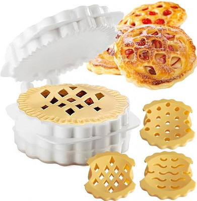 HOMXNEXIA 3 Shapes Mini Pie Maker Cookie Press(Pack of 3)