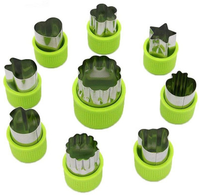 maycreate Various Shapes Cookie Cutter Shapes Set Fruit Cookie Pastry Stamps Mold Cookie Cutter(Pack of 9)