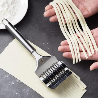 Beyond Basic Stainless Steel Noodle Maker l Roller Dough l Kitchen Tool l Pastry Cutter Cookie Cutter