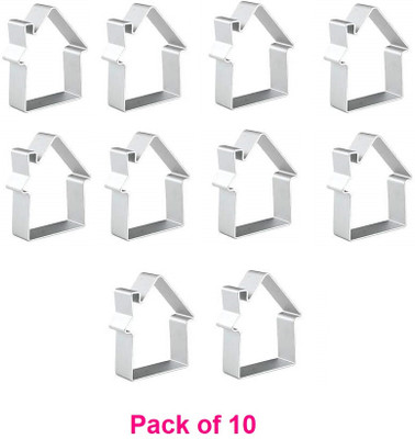 Agromech Cookie/Biscuit Cutter, Cookie Cutter- House Shape Cookie Cutter(Pack of 10)