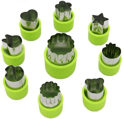 TREXEE 9pcs Various Shapes Cookie Cutter Shapes Set Cutter Sugarcraft Flower Leaf etc Cookie Cutter(Pack of 9)