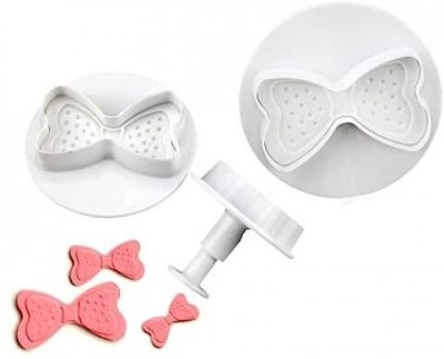 The Baking Therapy Bow Knot Plunger Set 3pcs Cookie Cutter(Pack of 3)