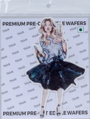 TastyCrafts Girls Theme | Party Cake Decorating Supplie |Wafer Paper | 5.5 x 4 inch | TT-324 Topper(100 g, Edible)