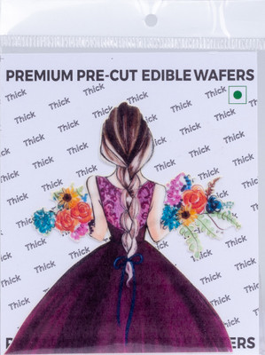 TastyCrafts Girls Theme |for Party Cake Decorating Supplie | TT-54|5.5 x 4 inch |Wafer Paper Topper(100 g, Edible)