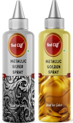 RED CLIFF Spray Color Combo Pack Of 2 | Edible Color Ideal For Cake Decoration Glitters(60 g, Pack of 2)