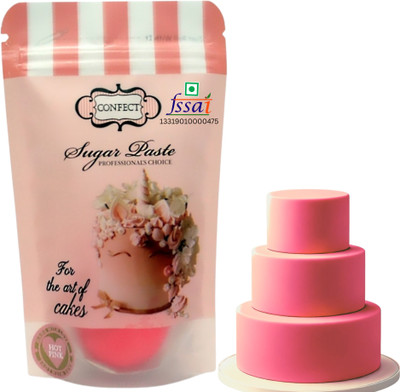 Confect Hot Pink Fondant-250gms Sugar Paste(250 g)