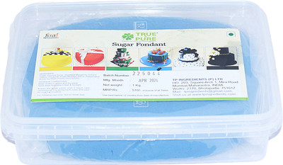 TRUE & PURE Sugar_fondant_Blue Icing Sugar(1 kg, NO FLAVOUR)