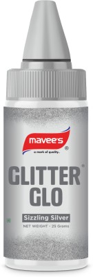 mavee's Glitter Glo - Sizzling Silver - 25 Grams Glitters(25 g)