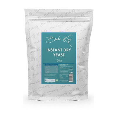 Bake King Grade A Quality Dry Yeast Powder 100g for Baking, Pizza, Cake, Bread, Wine Making, Dosa Yeast Powder(100 g)