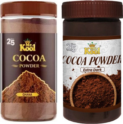 Mr.Kool Extra Dark & Ghana Cocoa Powder Cocoa Powder(2 x 100 g)