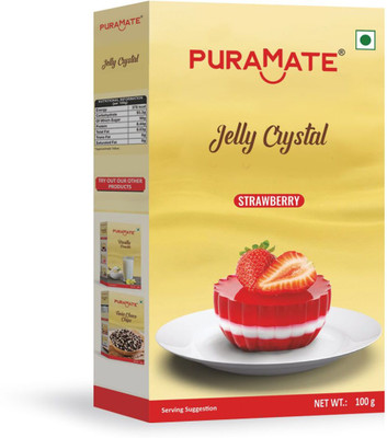 Puramate JELLY CRYSTAL STRAWBERRY Tidbits (baking chips)(100 g)
