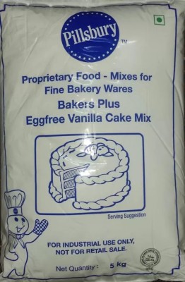 Pillsbury Eggless Cake Premix Powder Vanilla Veg Cake Mix for Baking Cake Pastry Baking Powder(5 kg)