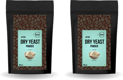 POONAM CUSTARD Active Dry Yeast (Pack of 2 x 100g) for Pizza, Pav, Bread, Cakes & Baking Yeast Powder(2 x 100 g)