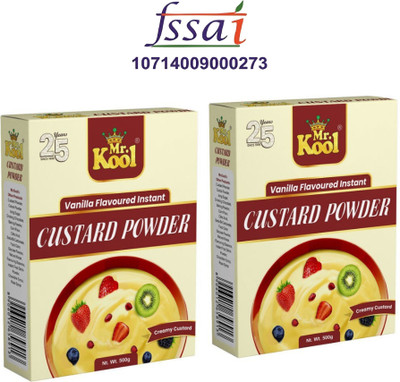 Mr.Kool Vanilla Flavor 500 gm Instant Custard Powder(2 x 0.5 kg)