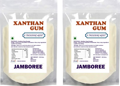 JAMBOREE Xanthan Gum Powder 2X100gm Thickening Agent, Binding Agent & Stabilizer for Food Baking Powder(2 x 100 g)