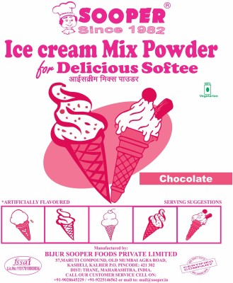 SOOPER SOFTEE ICE CREAM MIX POWDER CHOCOLATE Custard Powder(1200 g)