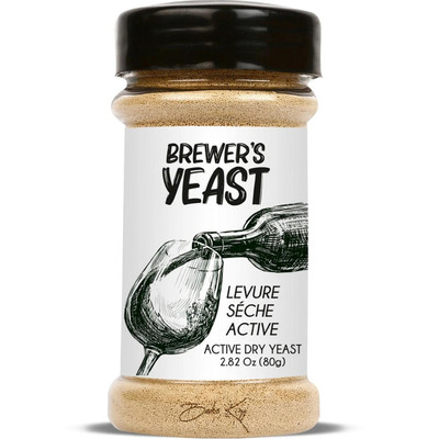 Bake King Brewer's Yeast for Wine 80gm Fast Fermentation Wine Yeast in Storage Jar Yeast for Wine Making Yeast Powder(80 g)