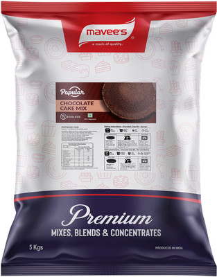 mavee's Popular - Chocolate Cake Mix Eggless, Premium Baking solutions Baking Powder(5 kg)