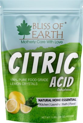 Bliss of Earth Citric Acid Anhydrous Food Grade for kitchen, Laundry, Bath & Stain Removal Stain Remover