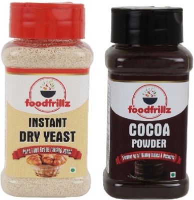 foodfrillz Cocoa Powder and Instant Dry Yeast Yeast Powder(2 x 80 g)