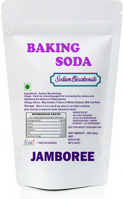 JAMBOREE Food Grade Baking Soda for Baking, Cleaning, Deodorizing and Household use 400g Baking Soda Powder(400 g)