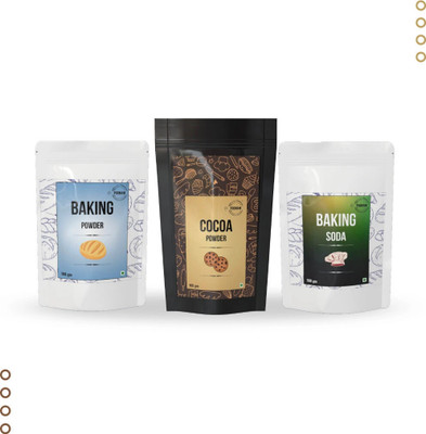 POONAM CUSTARD :Combo Pack of 3 - Baking Soda, Cocoa Powder and Baking Powder - 100 gm Each Baking Powder(3 x 100 g)