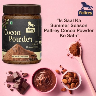 PALFREY Unsweetened & Natural 300g Cocoa Powder for Making Chocolate Cake, Cookies, Chocolate Bread, Shake, Brownies, Chocolate Desserts | Vegan, Keto & Gluten Free With Jar Cocoa Powder(2 x 150 g)