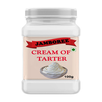 JAMBOREE Cream of Tartar Keto-Friendly | Adrenal Energizer | Use in Cooking Cream of Tartar Powder(100 g)