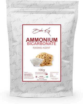 Bake King Raising Agent Ammonium Bicarbonate 100G, Ammonium Bicarbonate for Biscuits Food Grade - Ammonium Bicarbonate for Baking Cookies and Biscuits, Ammonium Bicarbonate Raising Agent 100GM Raising Ingredient Powder(100 g)