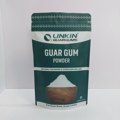 LINKIN GUARGUMS Linkin Guar Gum Powder(INS-412),Natural Thickening, Binding & Stabilizing agent Baking Powder(250 g)