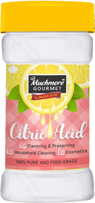 Muchmore Pure Citric Acid Crystals |flavoring Preserving & Cleaning Intense Citrusy Taste| 225g Citric Crystals(225 ml)
