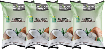 Mohan Impex 1 Kg Desiccated Coconut Powder(4 x 1 kg)