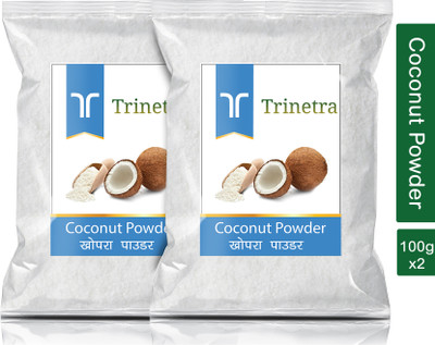 Trinetra Khopra Powder (Coconut Powder)- 100g Each (Pack of 2) 200g Coconut Powder(2 x 100 g)