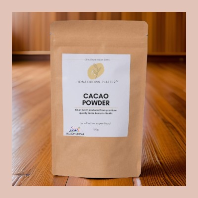 Homegrown Platter Natural Unsweetened Cocoa Powder 150g Perfect for Baking & Hot DrinksND244 Cocoa Powder(150 g)