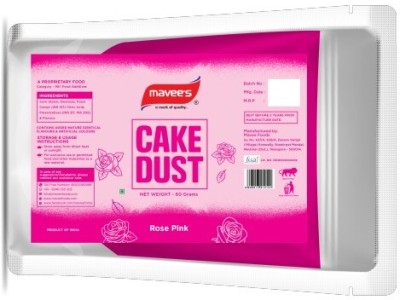 mavee's Cake Dust - Rose Pink - 60 Grams Baking Powder(60 g)