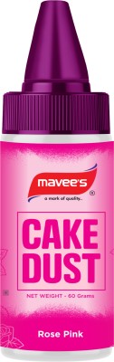 mavee's Cake Dust - Rose Pink Bottles - 60 Grams Baking Powder(60 g)