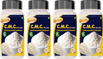 Dharmasut CMC Powder for Soft | Smooth | Creamy Ice Creams 400gm Carboxymethyl Cellulose (CMC) Powder(4 x 100 g)