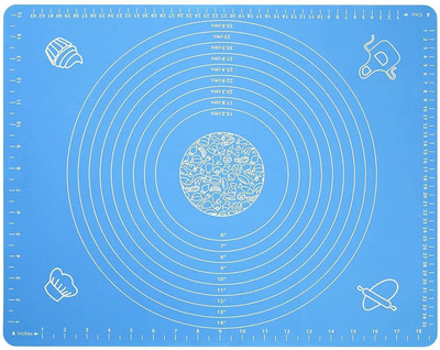 Skylii Non-Stick Silicon Reusable Rolling Mat Baking, Chapatti Mat Atta Kneading Mat Food-grade Silicone Pan Liner(Pack of 1)