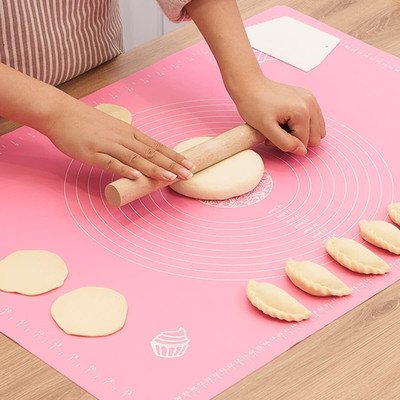 REVATAKG Silicone Baking Mat Cooking Plate Table Cake Dough Rolling Mat Food-grade Silicone Baking Mat(Pack of 1)