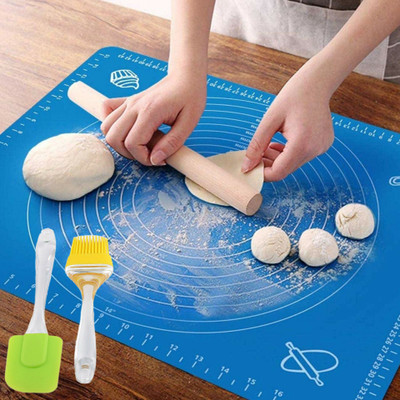 kayru Chapati Roti Mat or Baking Sheet Large with Spatula & Oil Brush for Cooking Food-grade Silicone Baking Mat(Pack of 1)