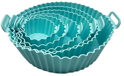 DARDRIS AIRFRYER BAKING TRAY Food-grade Silicone Pan Liner(Pack of 6)