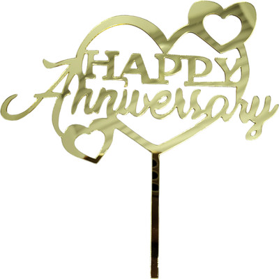 Adwitiya Cake Topper(Golden Pack of 1)